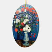 Van Gogh - Vaas met klaprozen, Keramisch Ornament (Links)