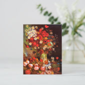Van Gogh - Vaas met klaprozen, korenbloemen, pioen Kaart (Staand voorkant)