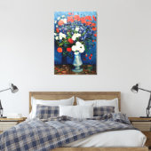 Van Gogh - Vaas met korenbloemen en klaprozen Canvas Afdruk (Insitu (Slaapkamer))
