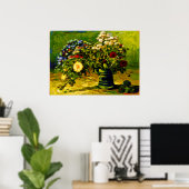 Van Gogh Vaas met Madeliefjes Poster (Thuiskantoor)