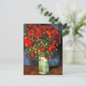 Van Gogh - Vaas met rode klaprozen Briefkaart (Staand voorkant)
