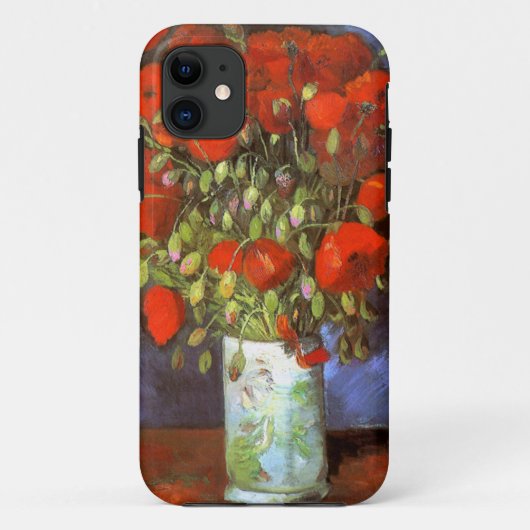 Van Gogh: Vaas met rode papavers Case-Mate iPhone Case (Achterkant)