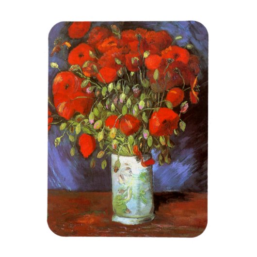 Van Gogh: Vaas met rode papavers Magneet (Verticaal)