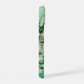 Van Gogh Vaas met Roze Rozen Vintage Kunst Monogra iPhone 15 Case (Rechterkant)