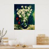 Van Gogh Vaas met Viscaria Poster (Keuken)