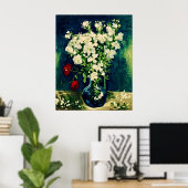Van Gogh Vaas met Viscaria Poster (Thuiskantoor)