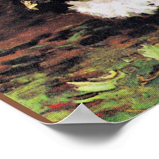 Van Gogh - Vaas met zonnebloemen, rozen... Poster (Hoek)