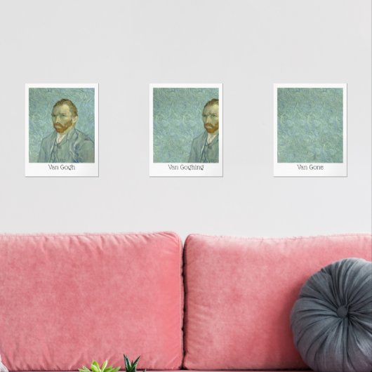 Van Gogh Van Goghing Van Gone Master Humor Muurkunst Sets (Woonkamer)