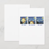 Van Gogh Van Goghing Van Gone Paint Artist Bedankkaart (Voorkant / Achterkant)