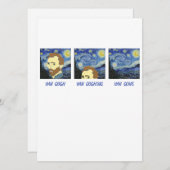 Van Gogh Van Goghing Van Gone Paint Artist Feestdagenkaart (Voorkant / Achterkant)