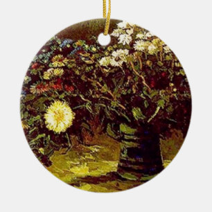 Van Gogh Vase komt het Vintage Schilderen van Keramisch Ornament