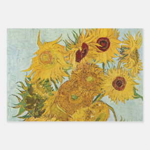 Van Gogh - Vase met 12 zonnebloemen Inpakpapier Vel