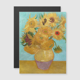 Van Gogh - Vase met 12 zonnebloemen Magnetische Ka