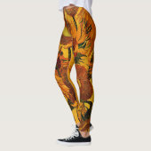 Van Gogh - Vase met 15 zonnebloemen Leggings (Links)