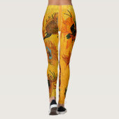 Van Gogh - Vase met 15 zonnebloemen Leggings (Achterkant)