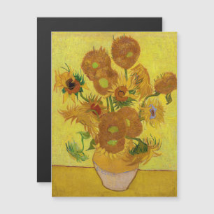 Van Gogh - Vase met 15 zonnebloemen Magnetische Ka