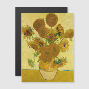 Van Gogh - Vase met 15 zonnebloemen Magnetische Ka