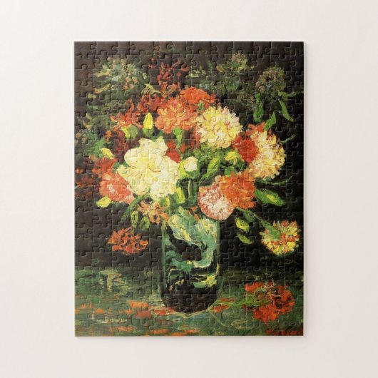 Van Gogh Vase met anjers Puzzle Legpuzzel (Verticaal)