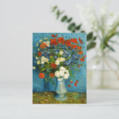 Van Gogh Vase met Cornbloemen en papavers Briefkaart (Staand voorkant)