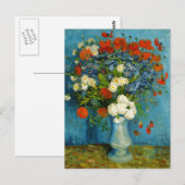 Van Gogh Vase met Cornbloemen en papavers Briefkaart (Voorkant / Achterkant)