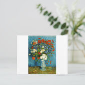Van Gogh Vase met Cornbloemen en papavers Briefkaart (Staand voorkant)