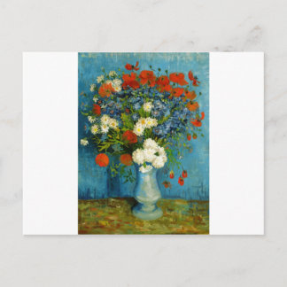 Van Gogh Vase met Cornbloemen en papavers Briefkaart