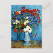 Van Gogh Vase met Cornbloemen en papavers Informatiekaartje (Voorkant)