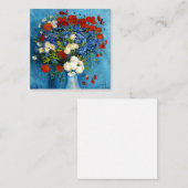 Van Gogh Vase met Cornbloemen en papavers Informatiekaartje (Voorkant / Achterkant)