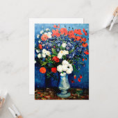 Van Gogh - Vase met Cornbloemen en papavers Kaart (Voorkant / Achterkant in situ)