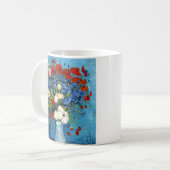 Van Gogh Vase met Cornbloemen en papavers Koffiemok (Voorkant links)