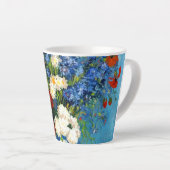 Van Gogh Vase met Cornbloemen en papavers Latte Mok (Rechterhoek)