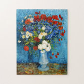 Van Gogh Vase met Cornbloemen en papavers Legpuzzel (Verticaal)