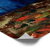 Van Gogh - Vase met Cornbloemen en papavers Poster (Hoek)