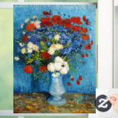 Van Gogh Vase met Cornbloemen en papavers Raamsticker (Huis)