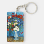 Van Gogh Vase met Cornbloemen en papavers Sleutelhanger (achterkant)