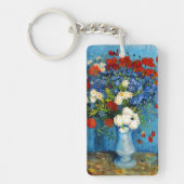 Van Gogh Vase met Cornbloemen en papavers Sleutelhanger (Voorkant)