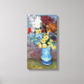 Van Gogh  Vase met Dasies en Anemones Canvas Afdruk (Voorkant)
