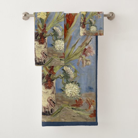 Van Gogh Vase met Gladioli en Chinees zweefvliegtu Bad Handdoek (Insitu)