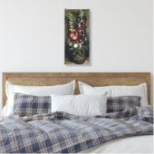 Van Gogh Vase met Hollyhocks Canvas Afdruk (Insitu (Slaapkamer))