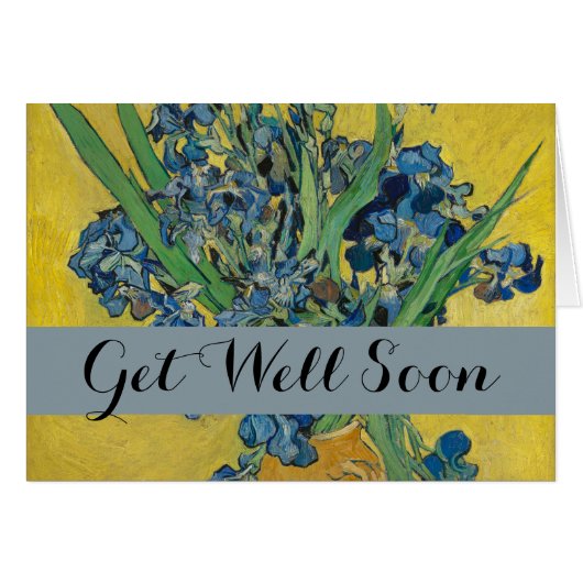 Van Gogh Vase met Iopen op Geel (Voorkant Horizontaal)