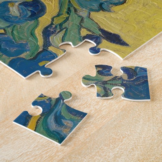 Van Gogh Vase met Iopen op Geel Legpuzzel (Zijkant)