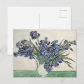 Van Gogh  Vase met Irises Briefkaart (Voorkant / Achterkant)