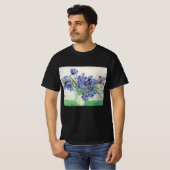 Van Gogh Vase met Irises,  Floral Fine Art T-shirt (Voorkant volledig)