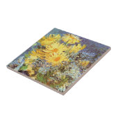 Van Gogh - Vase met Lilacs, Daisies en Anemones Tegeltje (Zijkant)