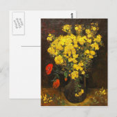 Van Gogh - Vase met Lynchnis, 1886 Briefkaart (Voorkant / Achterkant)