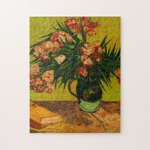 Van Gogh Vase met Oleanders en Boeken-Floral Art Legpuzzel