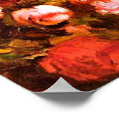 Van Gogh - Vase met papavers, cornbloemen, pony's Poster (Hoek)