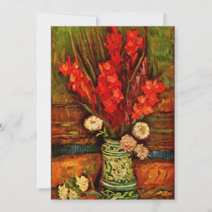 Van Gogh - Vase met Red Gladiolas Kaart