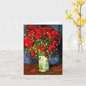 Van Gogh Vase met Red Poppies Note Card Kaart (Gele Bloem)
