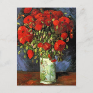 Van Gogh - Vase met rode papavers Briefkaart